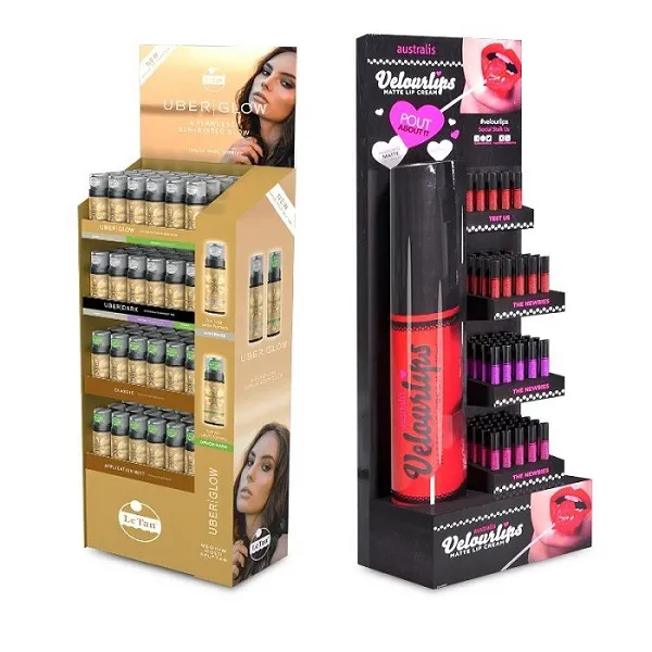 Cardboard cosmetic display