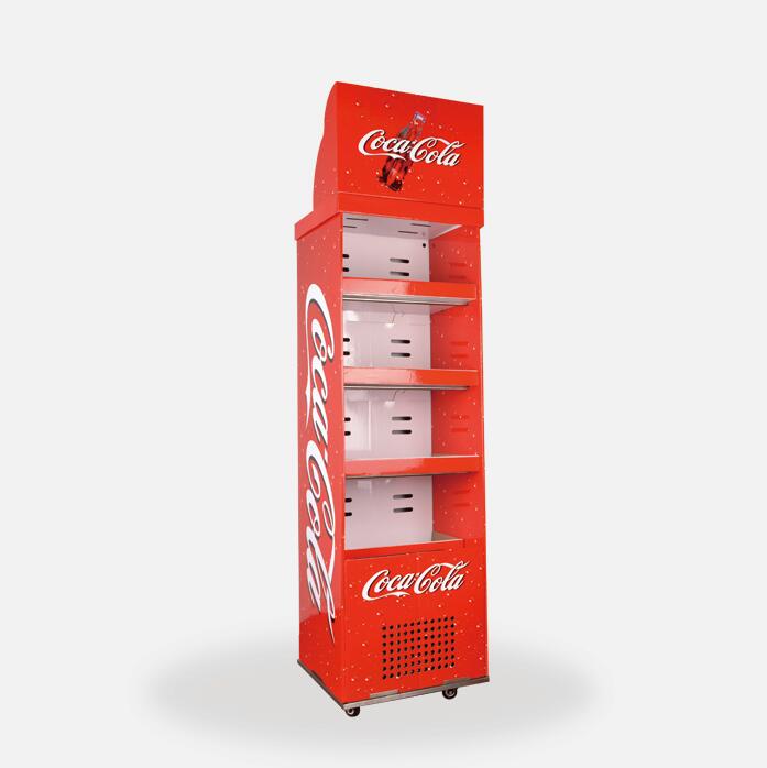 新しいデザインの段ボールの清涼飲料ディスプレイ冷蔵庫